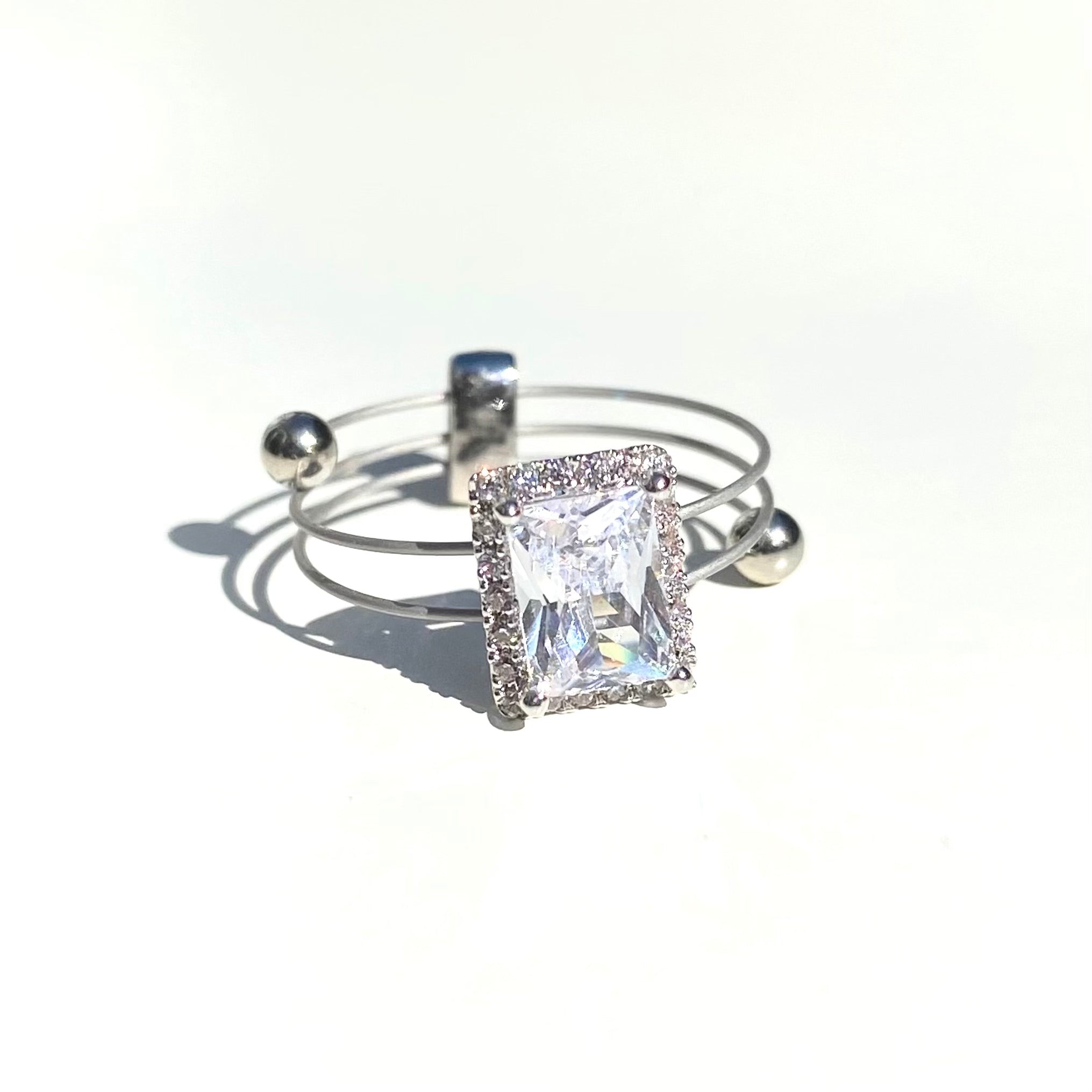 Princess RH CZ Ring