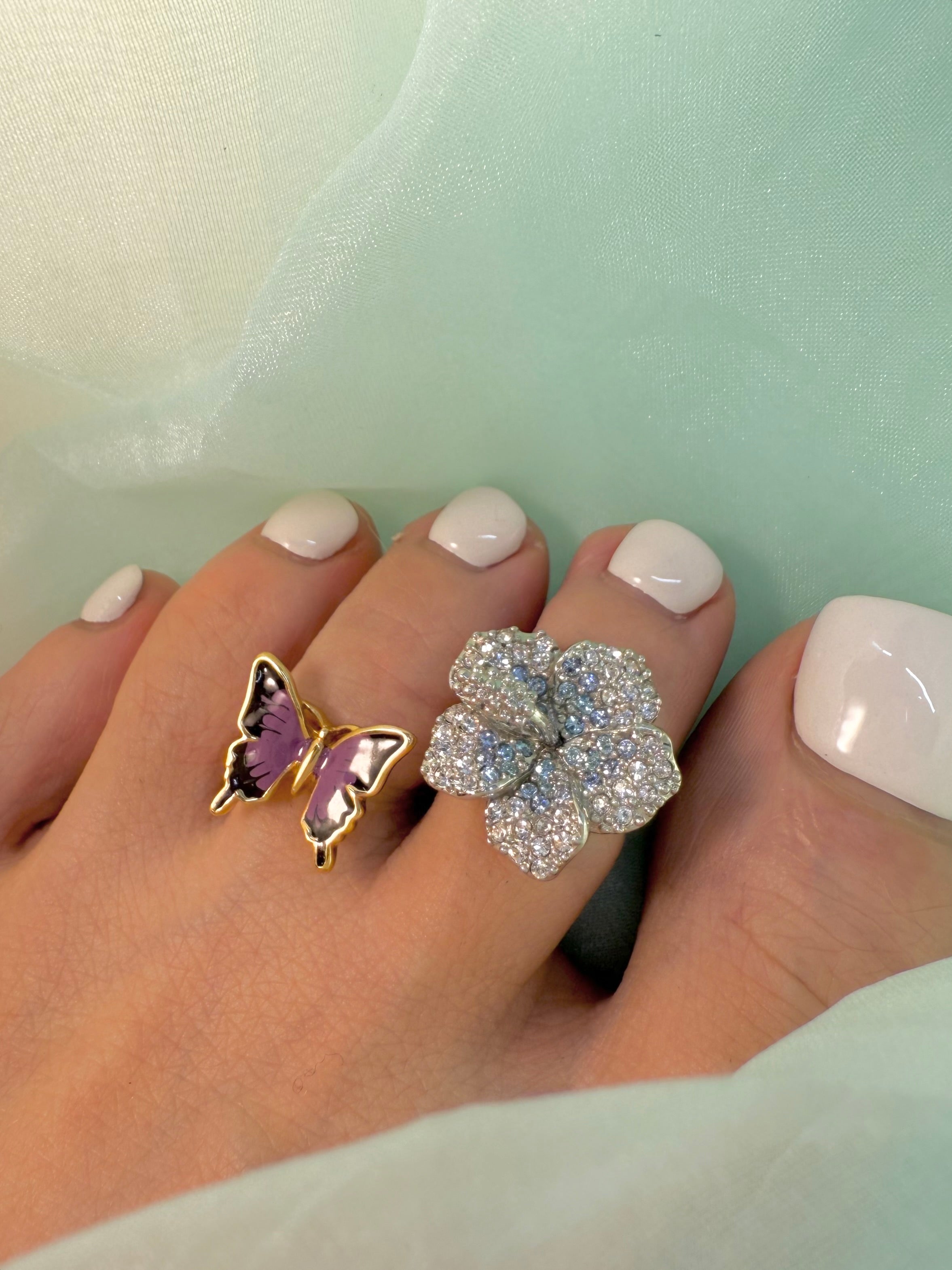 Morpho YG Purple Toe Ring