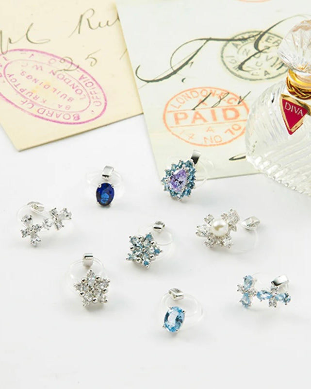 Pear Shape RH Blue Pink Toe Ring