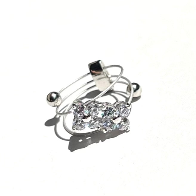Petit Fleur RH CZ Ring
