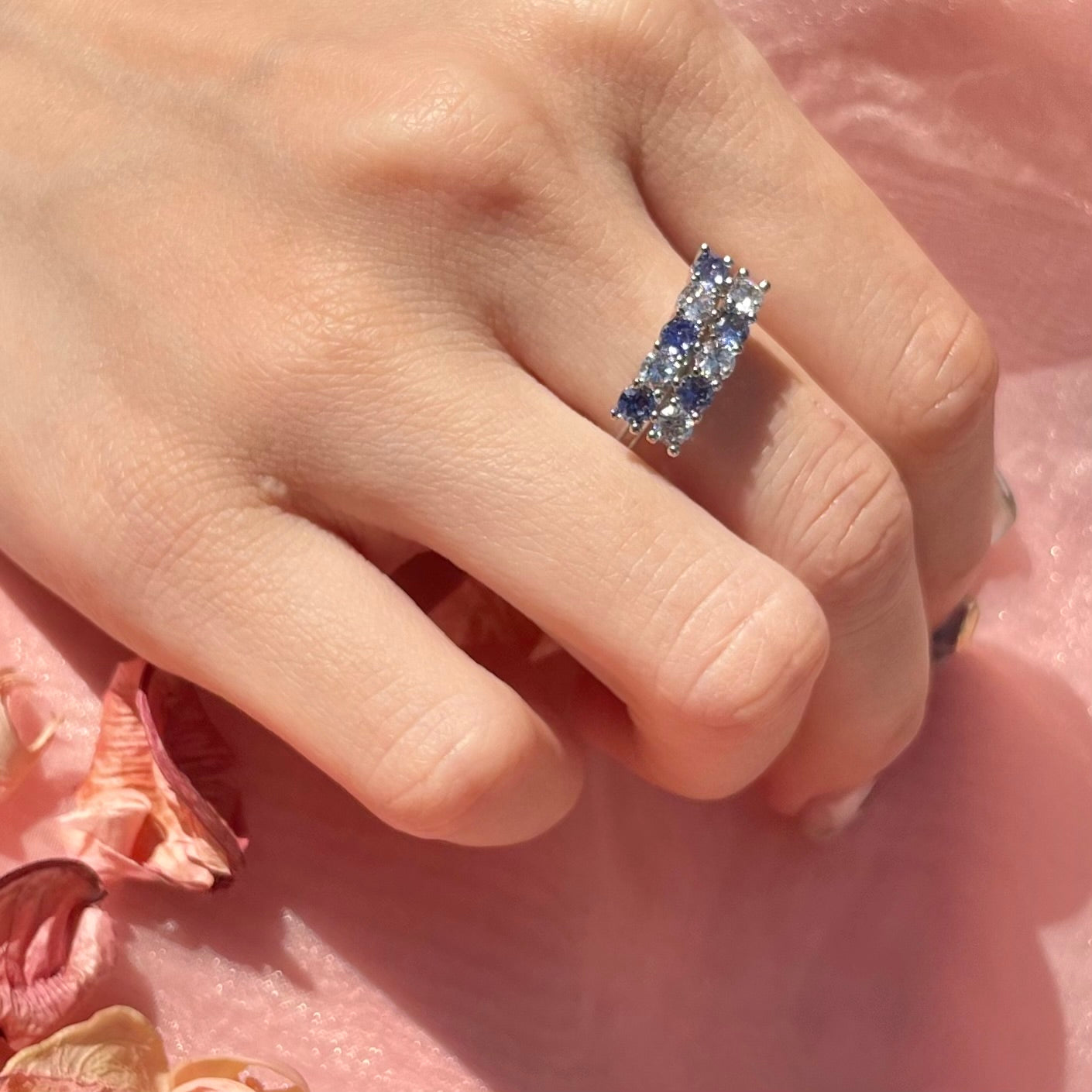 Ledouble RH Blue CZ Ring