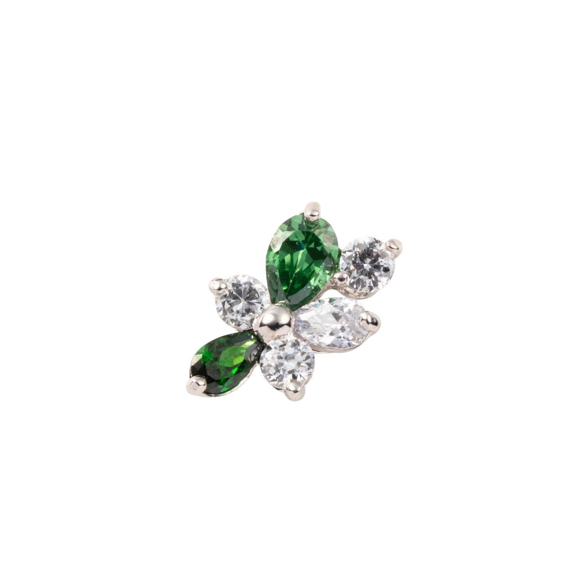 Refeuille RH Green CZ Toe Ring