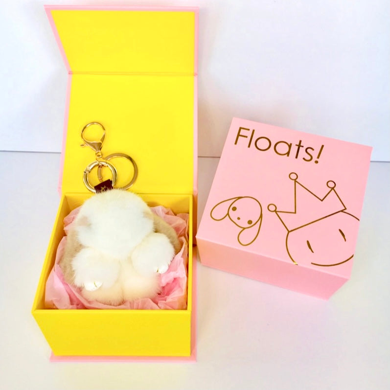 もふもふさんSS(8cm) ラビット ピーチヨーグルト バッグチャーム