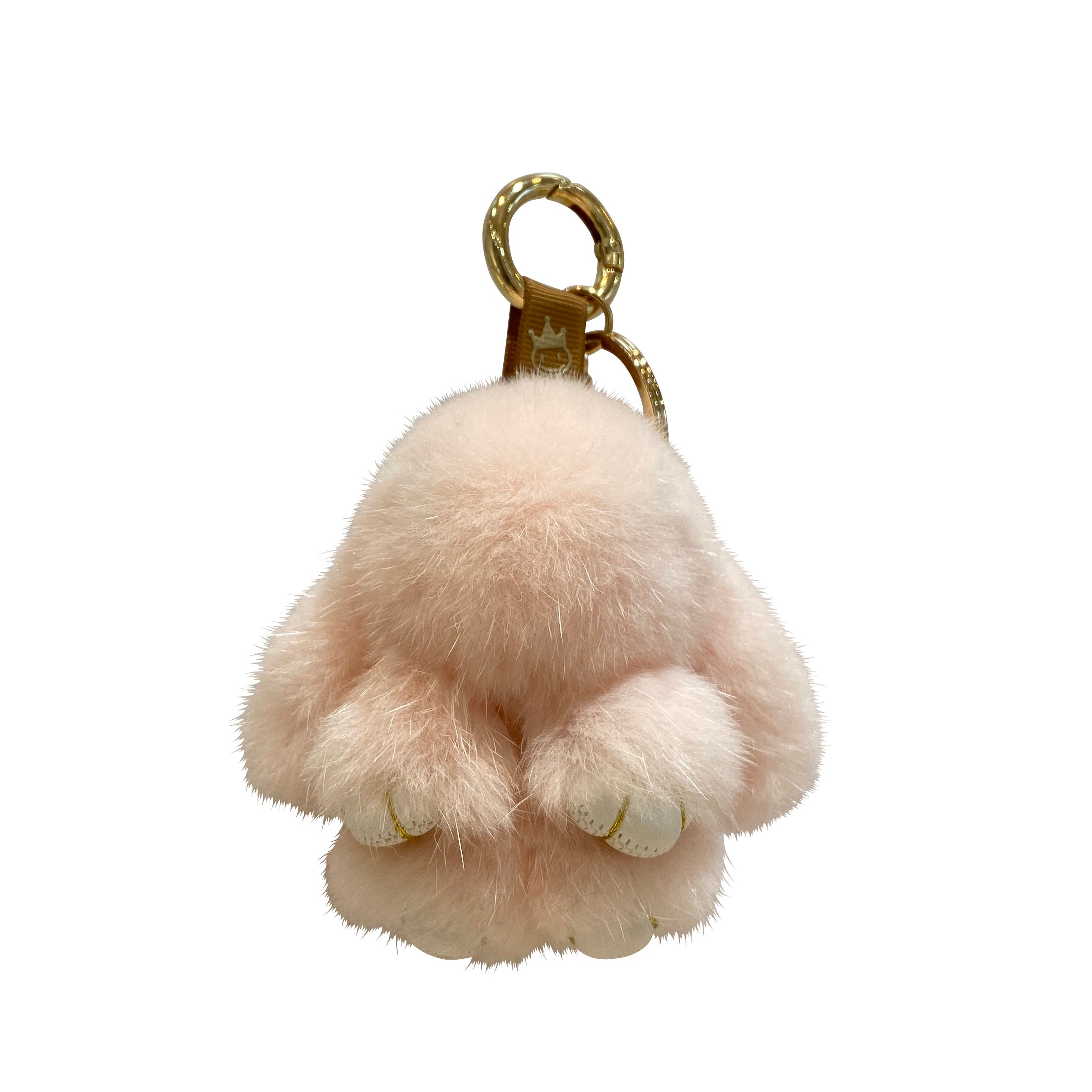 もふもふさんSS(8cm) ラビット ピーチヨーグルト バッグチャーム