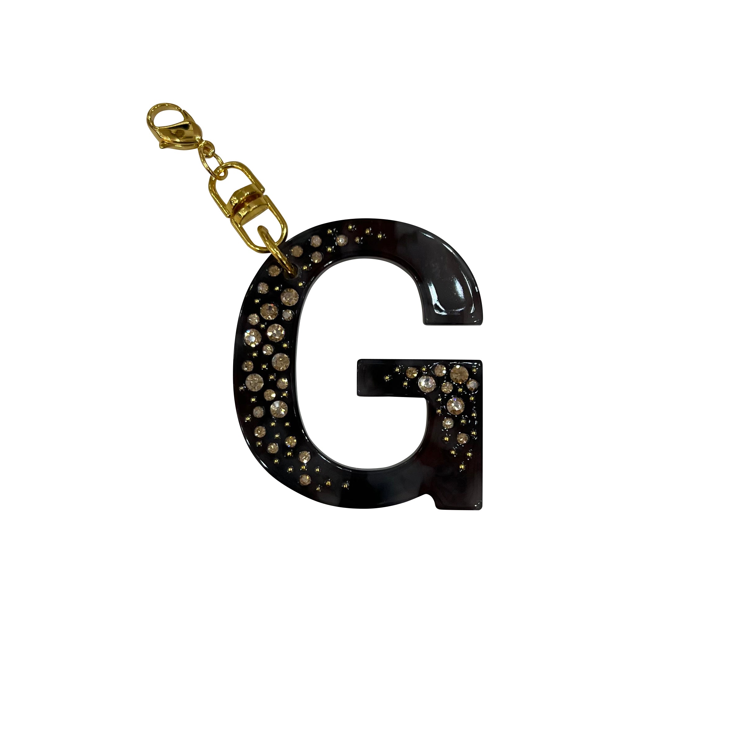 イニシャルプレート ブラウン G