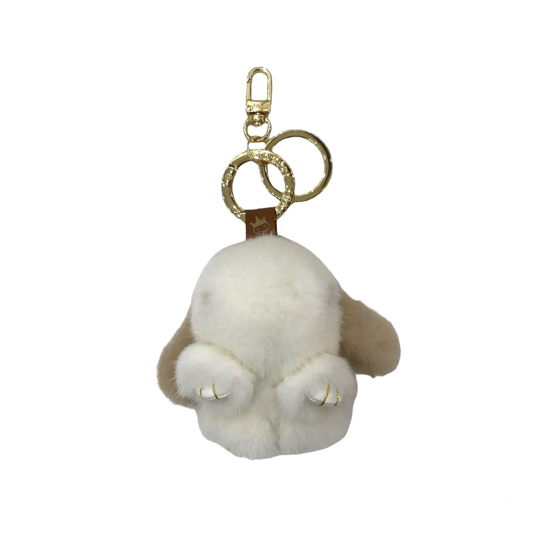 Mofumofu SS Rabbit Maron Milk Bag Charm