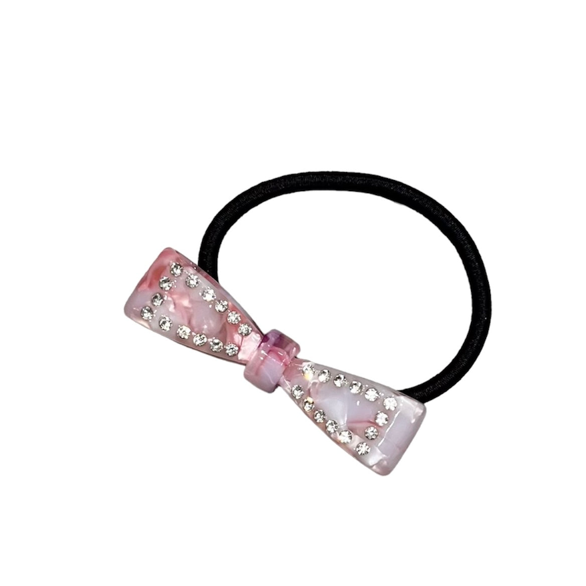 Ribbon hair rubber S / M pink mix