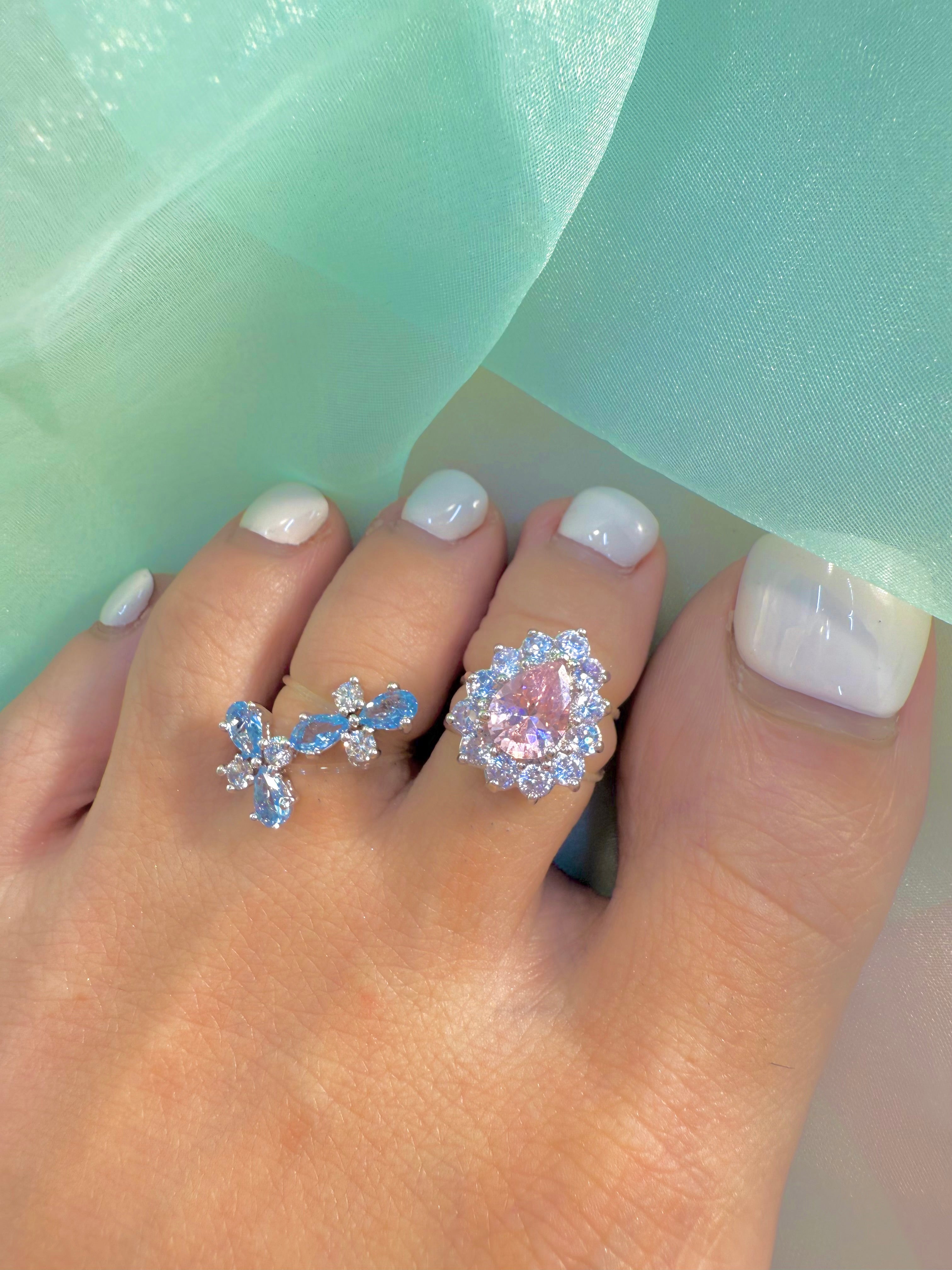 友好2 rh蓝色 Toe Ring 