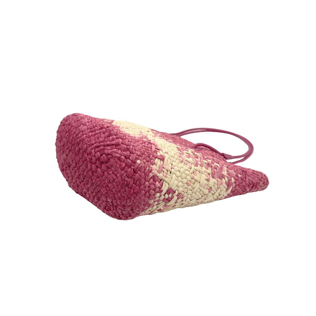 basket bag hot pink