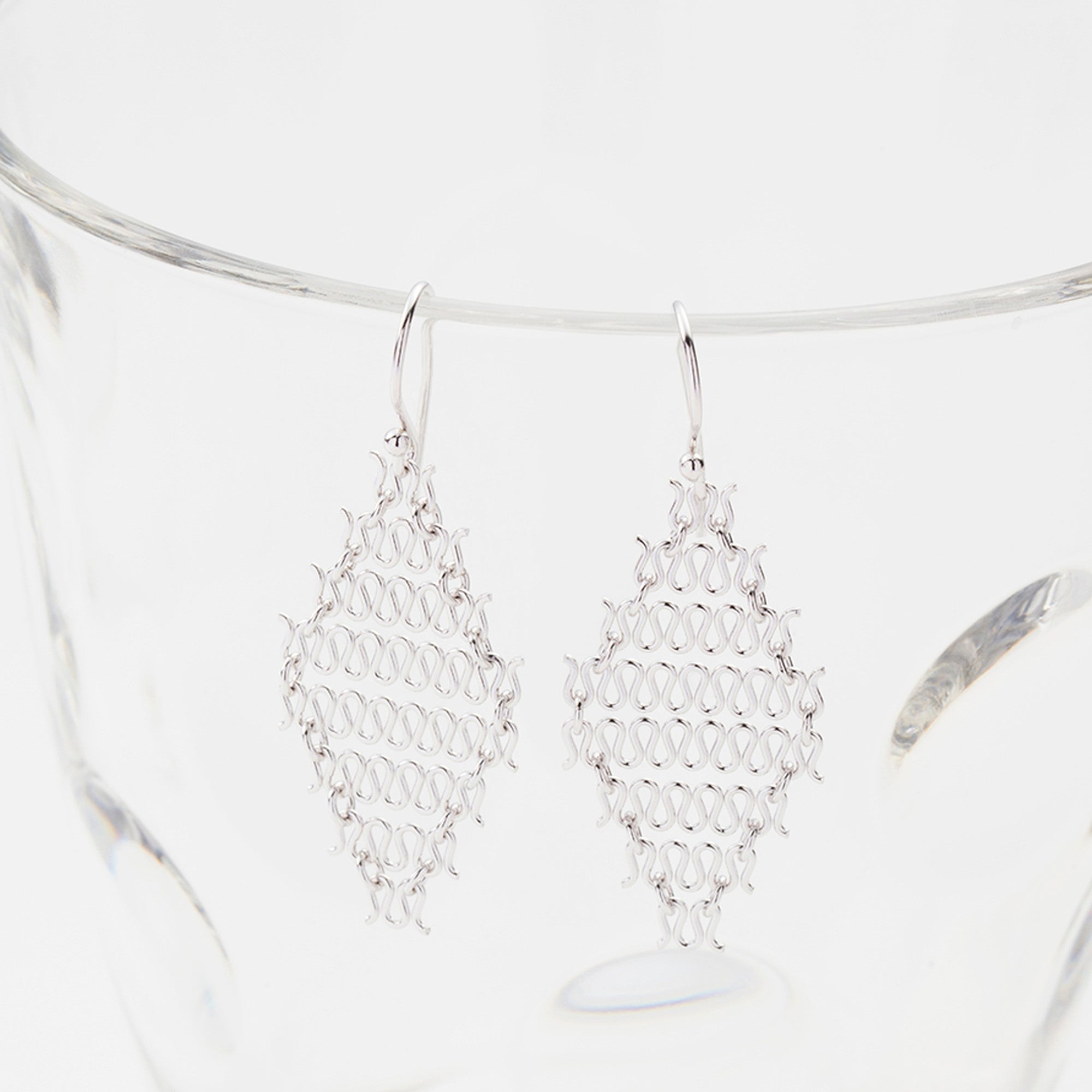 Earrings, Lace SV925 RH