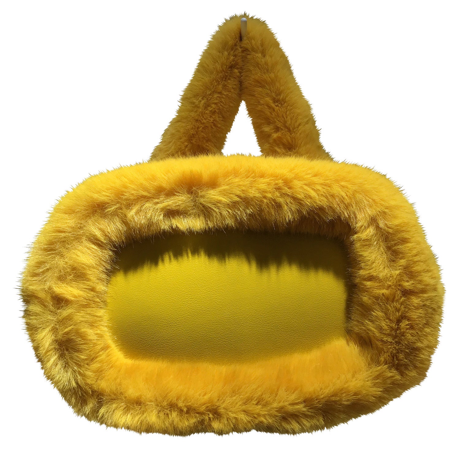 [Wholesale] 2WAY Eco Fur Handle Bag Yellow