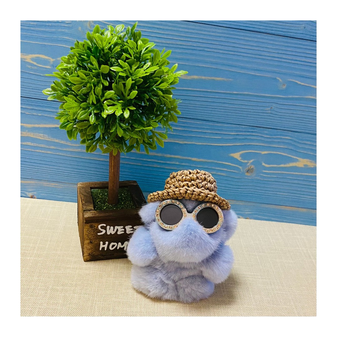  Mofumofu Charm SS  Bear Blue Jasmine