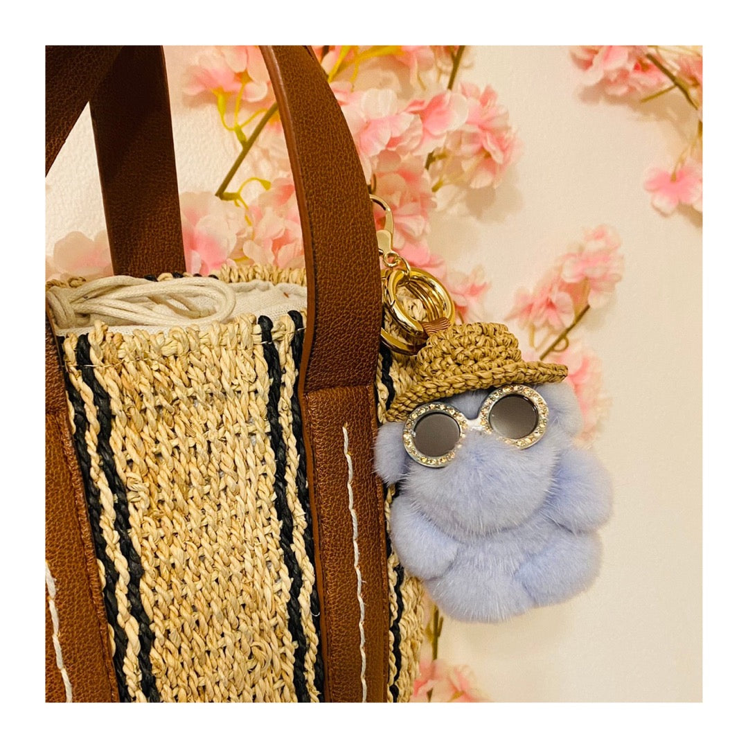  Mofumofu Charm SS  Bear Blue Jasmine